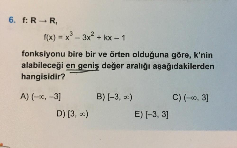 6 F RR F x X3 3x2 Kx 1 X Fonksiyon Lise Matematik 6-f-rr-f-x-x3-3x2-kx-1-x-fonksiyon-lise-matematik
