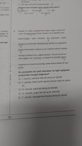 an çok an az sözle en büyük ceği bir ilke s… Lise Türkçe