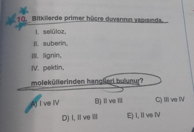 10. Bitkilerde primer hücre duvarının yapısında. I…. Biyoloji 10. Bitkilerde primer hücre duvarının yapısında. I…. Biyoloji