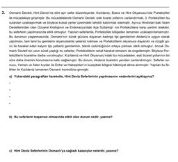 3.
Osmanlı Devleti, Hint Denizi'ne dört ayrı sefer düzenleyerek; Kızıldeniz, Basra ve Hint Okyanusu'nda Portekizliler
ile mücadeleye girişmiştir. Bu mücadelelerde Osmanlı Devleti, eski ticaret yollarini canlandırmak, 3. Portekizlileri bu
sulardan uzaklaştı