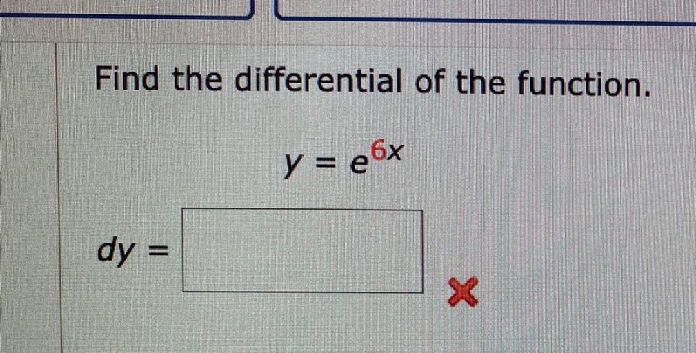 Find The Differential Of The Function