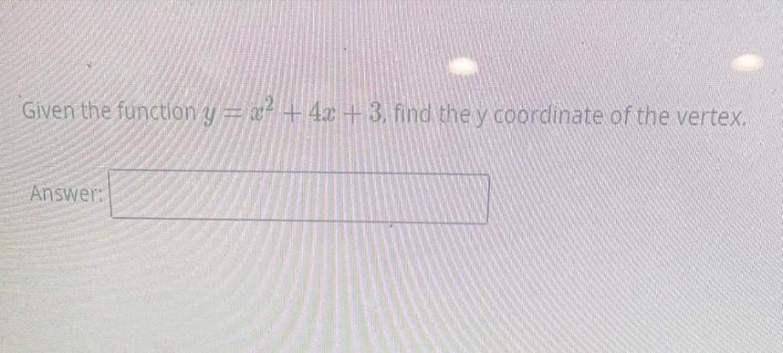 given-the-function-y-x-2-4x-3-find-the-y-coo-algebra