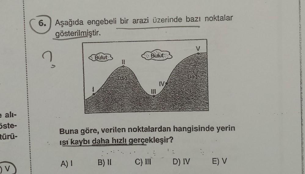 E Al ste T r V 6 A a da Engebeli Bir Araz Co rafya