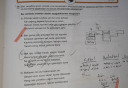 16. Şair, sevgiliye güven vererek ona kavuşacağını ama bunun belli bir zamanının olmadığını anlattığı dizeler-
de benzetme sanatından ve sözcük tekrarlarından yararlanmıştır.
Bu cümlede anlatılan dizeler aşağıdakilerden hangisidir?
A) Dilimde sabah keyfiyle yeni bir umut türküsü
Kar yağmış dağlara, bozulmamış ütüsü.
Rahvan (binek hayvanı) atlar gibi ırgalanan gökyüzü
Gözlerimi kamaştırsa da geleceğim sana
7x
Gürs
↑
↑
Aydin Baris Dout
Edn
B) Ben güneş gibi gireceğim her dar kapıdan
Kimseye uğramam ben sana uğramadan
Kavlime (sözüme sadığım, sadığım sana
Takvim sorup hudut çizdirme bana
16clip
C) Bak işte, notalar karıştı, ezgiler muhalif
Hava kurşun gibi ağır, yağmursa arsız
Ne güzellik ne de tat var baharsız
Güzellikleri yaşamak için geleceğim sana
D) Beklesen de olur beklemesen de
Gecesi uzun süren karlar, buzlar ülkesinde
Hangi ses yürekten çağırır beni sana
Geleceğim diyorum, takvim sorma bana
te hat
Futbol
Aydin /→ Galip
→Daut
Basketbol
Aydin/→ Galip
→n/ → keht
Gelie
Tehat
Ayd
Esin
Comil Cen
Deut
Gu