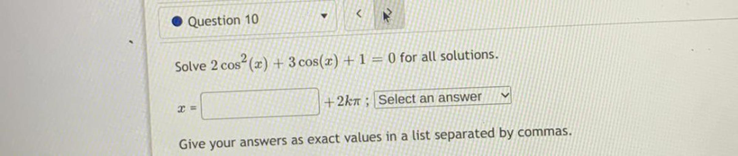 solve-2cos-x-3cos-x-1-0-for-all-solutions-x-calculus