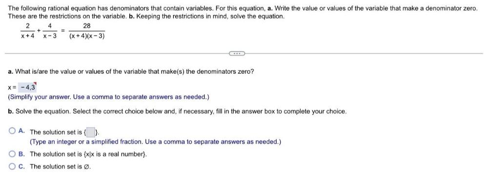 Rational Equations With Variables In Denominators – SJRG