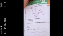 4528¹4
16:24 ↑
:
...
2903 / 2903
➜
3
Bölüm
Bunları da çözel
LER
4. Aşağıda uygun koşullarda tanımlı f ve g fonksiyonlarinin gra
fikleri verilmiştir.
f(x)
VA
13
-1
b
g(x)
a ve b gerçel sayılar olmak üzere,
(gof)(x) > 0
(fog)(x) <0
eşitsizlik sisteminin çözüm kümesinin bulunabilmesi içi
1. a
II. b
III. f(a)
değerlerinden hangilerinin bilinmesi gerekir?
A) Yalnız I
B) Yalnız II
C) I ve II
D) II ve III
E) I, II ve III