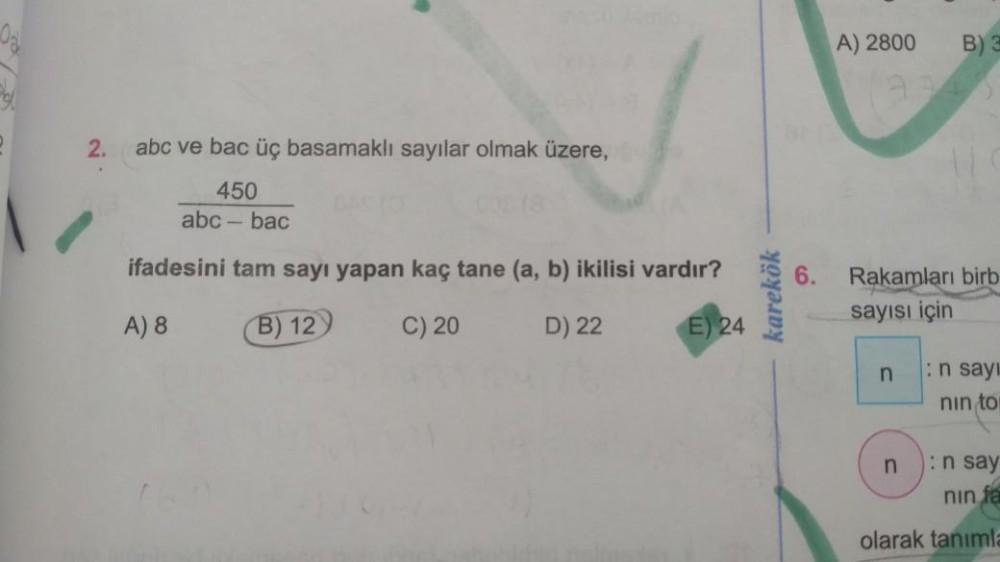 2 Abc Ve Bac Basamakl Say lar Olmak zer Lise Matematik