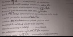 Söylediği.api sözler yüzünden çok pişman oldu.
İnsanların bilinçsizliği nedeniyle ormanlarımız yanıyo......
Adam yalan yanlış sözlerle resmen bizimle oynuyor.
Karısının ölüm haberini alan adam âdeta yıkıldı....
Çok kobir zekaya sahip olan çocuk tüm problemleri bir bir çözdü.
Yıkanan çamaşırları ipe asarak kurutty
Anadolu yakasından buraya gelmek çok uzun sürdü.
Beşiktaş Sitlarında ufak bir evde yaşıyordu.
Hastalanan çocuğun ateşiyice yükseldi.
Her sabah denize girip ..mekk hoşlanırdı.
Kendisine neden Sok... davrandığımı hálá anlamamış.