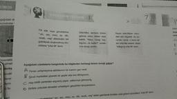 LIMLERI
şağıdaki de
nometreler!
Düzenekle
olmad
3 deney
Sıcakl
3 Dene
ferm
El fer
KAVRATAN TESTLER
Fiil kök veya gövdelerine
"-an, -ası, -mez, -ar, -dik,
-ecek, -miş" eklerinden biri
getirilerek oluşturulmuş söz-
cüklere "sifat-fiil" denir.
Sifat-fiiller, isimlerin önüne
gelerek onları niteler veya
belirtir. "Nasıl, hangi, kaç,
kaçıncı, ne kadar?" sorula-
rına cevap verirler.
Aşağıdaki cümlelerin hangisinde bu bilgilerden herhangi birinin örneği yoktur?
A
Parası yetişmeyince aldıklarının bir kısmını geri verdi.
B
Şimdi marketten yiyecek bir şeyler alıp eve dönüyorum.
CHep bildik yerlerden alışveriş yapar, yabancıya gitmezmiş.
D Birlikte yolculuk etmeden arkadaşını gerçekten tanıyamazsın.
Bazen sifat-fiillerin önün-
deki isim düşebilir. Bu du-
rumda -varsa- o ismin ek-
leri sifat-fiile eklenir. Buna
"adlaşmış sifat-fiil" denir.
7
erine "-an, -ası, -mez, -ar, -dik, -ecek, -miş" ekleri getirilerek türetilen sifat görevli sözcüklere "sifat-fill" denir.
Sifat-E
Verile
vardi
Ac
8
D