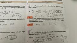 CEVAPLI TEST 7
daki terimlerin katsayılarının toplamı 81 oldu-
eceği değerlerden küçüğü aşağıdakilerden
)1
D)-2
Sla@=-2
lımı yapıldığında açılımdaki tüm katsayıla-
Kaç olur?
3 D) 0,04 E) 0,05
-3,
E)-3
xil
ndaki terimlerden kaçının katsayısı nega-
D) 5
E) 4
+ b + c)¹0 açılımı yapıldığında terimlerden biri ka'b'e olduğuna
göre k kaçtır?
CEVAPLI TEST 8
A)
(19)
() PH0090
B)
101
3.2151
10.9.8.7.5 630
14.2
2.
x, y ve z birer değişken, a bir reel sayı olmak üzere (-3x+2y-a+z)*
ifadesinin açılımında katsayılar toplamı 256 olduğuna göre a aşağıda-
kilerden hangisi olabilir?
(B)-2
E) 8 (A)
A)-4
(13)
C) 1
D)
D) 2
3.
(x - 2y - 2z) açılımı yapıldığında xyz'li terimin katsayısı aşağıda-
kilerden hangisine eşit olur?
A) 720
B) 880 C) 960 (D) 1440
62542₁2=90
3
E) 1580
16
93
144