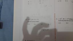 A) ..
C):.-..
8. (-11)-(-7)-110: (-2)|
işleminin sonucu kaçtır?
A) 13
9. A=51
B) 9
B).-.+
D):, +.-
C) 1
D) -1
²1=5
• Olçme Değerlendirme ve Sınav Hizmetleri Genel Müdürlüğü
A) 100
B) 70
11. (-2)³ <M<(-1) olduğuna
lecek kaç tane tam sayı vardım
A) 6
B) 8