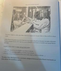 .
.
.
VERK
Selma Hanım bir günde en az 1000 Türk lirası satış yapan çalışanlarına ikramiye vereceğini söylemiştir.
Günün sonunda kasada 2728 Türk lirası para birikmiştir ancak kimin ne kadarlık satış yaptığı bilinme-
mektedir.
Aşağıda verilen ifadelerin doğru olduğu kabul edilsin.
Ikramiye Kemal'in hakkı değildir veya Selim'in hakkıdır.
İkramiye Selim'in hakkı değildir ya da Burcu'nun hakkıdır.
İkramiye hem Kemal'in hem de Burcu'nun hakkı değil ise Selim'in hakkıdır.
İKRAMİYE KİMİN HAKKI?
Züccaciye mağazası sahibi olan Selma Hanım' in mağazasında Kemal, Selim ve Burcu adlı üç çalışanı
vardır.
İkramiyeyi hak eden kişinin kim ya da kimler olduğunu bulamayan Selma Hanım'a bu konuda yar-
dımcı olacak bir modelleme yapınız.