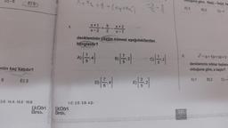 D)-5
8
E) 5
nün kaç katıdır?
E) 3
3.E 14.A 15.E 16.B
4.
UcDort UcDort
Best
Besh
%2+1-(x) 21
A)
x+1
X-2--2--²
x-1
denkleminin çözüm kümesi aşağıdakilerden
hangisidir?
1.C 2.E 3.B 4.D
x+2
B) (7.2)
01 (3-4)
M
Ulduğuna göre, Re(z)-Im(z) ka
A) 3
B) 2
C)-1
8.
2+(a+5)x+2a=0
denkleminin kökler toplam
olduğuna göre, a kaçtır?
B) 2
A) 1
C)--