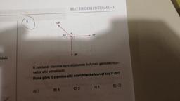 Ideki
8.
10F
A) 7
53°
B) 5
BEST DEĞERLENDİRME - 1
K
9F
K noktasal cismine aynı düzlemde bulunan şekildeki kuv-
vetler etki etmektedir.
Buna göre K cismine etki eden bileşke kuvvet kaç F dir?
7F
C) 3
762
D) 1
E) √2