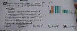 17 Yandaki grafikte mayoz geçiren bir hücrenin DNA
miktarında meydana gelen değişimler verilmiştir.
Buna göre;
1. Interfazda DNA miktarı iki katına çıkarılır, ✓
II. Mayoz I sonucu DNA miktarı değişmez,
III. DNA miktarının yarıya inmesi mayoz Il'de olur, V
IV. Mayoz Il'de DNA sentezi meydana gelmez
ifadelerinden hangileri doğrudur?
A) Lve l
B) IIl ve IV
CH, II ve III
DNA miktarı
4x
2x
D) I, II ve IV
I, II, III ve IV