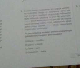 te
3. Inorar tigin kurabilmek için değişik sembol-
ler konular Duygu ve düşünceler daha çok
hari dediğiniz igaretlerin oluşturduğu kelimelerle
Made edilmeye çalep ve yaz dili gelişmiştir.
- bütün anlamlarda bu yaz dili tek başına
yetu oinami, resim, müzik,