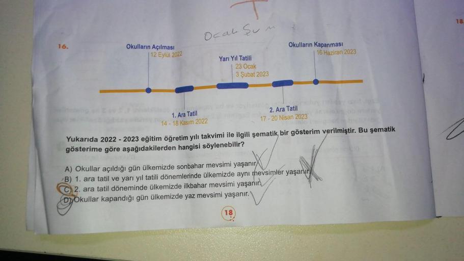 16.
Okulların Açılması
12 Eylül 2022
Ocal Su
1. Ara Tatil
14-18 Kasım 2022
Yarı Yıl Tatili
23 Ocak
3 Şubat 2023
Okulların Kapanması
16 Haziran 2023
andling fishes
2. Ara Tatil
17-20 Nisan 2023
Yukarıda 2022- 2023 eğitim öğretim yılı takvimi ile ilgili şema