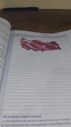 var.
amet mi kopar
k! Birbiri
yu geçti.
et bir ik
eval ver
İçiniz
nemen
9. ETKINLIK Aşağıdaki görsel size neler çağrıştırıyor? Cagrisiımlarınızdan hareketle
vatan sevgisi" ile ilgili bir şiir yazınız.
BİR SONRAKİ DERSE HAZIRLIK
1. Aile büyüklerinizle görüş