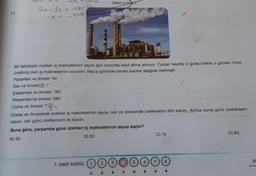 11.
2x-3x = -100-50
- 150
4
Salı ve öncesi:2
Çarşamba ve öncesi: 180
Perşembe ve öncesi: 280
Bir fabrikada üretilen iş makinelerinin sayısı gün sonunda kayıt altına alınıyor. Tutulan kayıtlar o günle birlikte o günden önce
üretilmiş olan iş makinelerinin sayısıdır. Beş iş gününde tutulan kayıtlar aşağıda verilmiştir.
Pazartesi ve öncesi: 40
Cuma ve öncesi: ? x
Cuma ve öncesinde üretilen iş makinelerinin sayısı, salı ve öncesinde üretilenlerin dört katıdır. Ayrıca cuma günü üretilenlerin
sayısı, salı günü üretilenlerin iki katıdır.
Buna göre, çarşamba günü üretilen iş makinelerinin sayısı kaçtır?
A) 50
B) 60
7. SINIF MODÜL (1
SINAV YAYINLARI
2
0
3
O
5
C) 70
D) 80
39