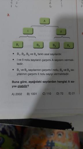 3. 3 1 2. B₁ B₂ A 724 B3 3 • B₁, B₂, B3 ve ... - Lise Matematik