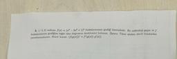 3. (-1,4) noktası f(x) = (23³ - 2x² + 1)2 fonksiyonunun grafigi üzerindedir. Bu noktadan geçen ve f
fonksiyonunun grafiğine teğet olan doğrumun denklemini bulunuz. (İpucu: Türev alırken zincir kuralından
yararlanmalısınız. Zincir kuralı: (f(g(x)))' = f'(g(x)) g'(x))