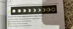 er bir doğ
6. Özel teknolojik araçla çekilmiş bir tutulma olayının görselleri aşağıda tek fotoğraf şeklinde verilmiştir.
10000000
Bu tutulma olayı ile ilgili aşağıdaki ifadelerden hangisi yanlıştır?
A) Dünya üzerinde o anda gündüz olan belirli bölgelerde gözlenir.
B) Ay'ın gölgesi Dünya'nın üzerine düşmüştür.
Ay'ın dolunay evresinde gerçekleşir.
Ay'ın ışık almayan yüzü Dünya'ya dönüktür.