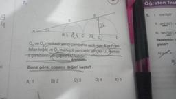 4
A
a
A) 1
E
Blok C 2K 0,
O, ve O₂ merkezli yanm çemberler verilmiştir. Eve F nok-
taları teğet ve O, merkezli çemberin yarıçapı O, merkez-
ti çemberin yarıçapının iki katıdır.
Buna göre, coseca değeri kaçtır?
B) 2
12k
C) 3
D) 4
D
E) 5
Öğreten Test
1. 1. cos1500
II. sin(185).c
III. tan(125°) +
ifadelerinin is
gisidir?
A)
D)