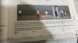 e birleştiril-
az?
6.
100 cm
(=14
2 Tr
2.3.14 =84cm
sari
84cm 100 cm
24
Bir AVM'de gelen herkesin X ray cihazından geçmek için bekleyeceği sıraya X ray cihazı ile doğrusal olacak biçimde in-
sanların durması için çapı 28 cm olan daireler çizilmiştir. Ardışık iki daire arasındaki uzaklık 100 cm'dir. X ray cihazına en
yakın olan daire ile cihaz arasındaki uzaklık da 100 cm'dir.
D) yeşil
X ray cihazından geçmeyi bekleyen kişi sayısı 34 olduğuna göre sıradaki son kişinin bulunduğu dairenin cihaza
en uzak noktasının uzaklığı kaç santimetredir?
A) 8.64
B) 4.67
C) 10.65
1845 184.34
16.sm. 186 cm
23.23. 34.
322
BUGA
*12
D) 9.6
262
23
73