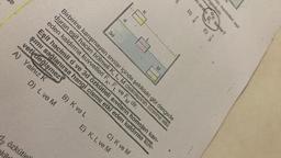 D) L ve M
B) K ve L
3d
kil
özkütle
É
eden kaldırma kuvvetleri F, F₁ ve FM dir.
Birbirine karışmayan sıvılar içinde şekildeki gibi dengede
duran eşit hacim bölmeli K, L, M cisimlerinin üzerine etki
veti değişmez
Eşit hacimli d ve 3d özkütleli sıvıların homojen karı-
şımı sağlanırsa hangi cisme etki eden kaldırma kuv-
A) Yalnız K
E) K, L ve M
M
C) K ve M
D) 1/
oranı
ngededir.
(3
GL
GK kaçtır?
in hacimleri eşit
