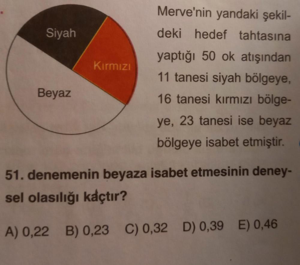 Olasılık Soruları ve Cevapları, Soru Çözümü, Soru Bankası - Kunduz