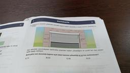 gösterdiği değer üs olacak
dir?
64
B
B
250 cm
MATEMATİK
13. Aşağıda bir otoparkın girişindeki otomatik kapinin toplam yüksekliği ve kapalı kısmının yüksekliği ve
B
C
32
130 cm
B
Kapı şekildeki durumdayken santimetre cinsinden toplam yüksekliğinin bir pozitif tam sayı çarpanı
kadar aşağı indiriliyor.
Buna göre son durumda kapının açık kalan kısmının yüksekliği en az kaç santimetredir?
B) 65
A) 70
C) 60
D) 55
