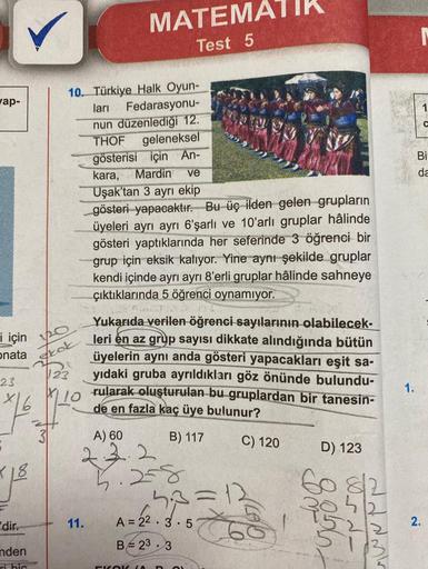 wap-
i için
onata
23
776
K18
dir.
nden
ri hic
10. Türkiye Halk Oyun-
ları Fedarasyonu-
nun düzenlediği 12.
THOF geleneksel
gösterisi için An-
kara, Mardin ve
Uşak'tan 3 ayrı ekip
gösteri yapacaktır. Bu üç ilden gelen grupların
üyeleri ayrı ayrı 6'şarlı ve