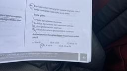 elen lenf SIVISının
aşağıdakilerden
cli
(14. Lenf damarları herhangi bir nedenle tıkanırsa, doku-
larda normalden fazla doku SIVISI birikir.
Buna göre;
Fam
T. Lenf damarlarının tıkanması
H. Kılcal damarlarda kan basıncının artması
III. Kan proteinlerinin azalması
IN. Kılcal damarların geçirgenliğinin azalması
abignes resite amis verän mashqey
durumlarından hangileri ödem oluşumuna neden
nabte
olur?
A) I ve II-VGB) II ve III
-||C) III ve IV
D) I, II ve III-VI - E) II, III ve IV
ni Raunt'a gir, doğru ve yanlışlarını gör, çözüm videolarını izle!
1200m
siklerim" bölümünün sana özel oluşturulabilmesi için bu çok önemli!
43