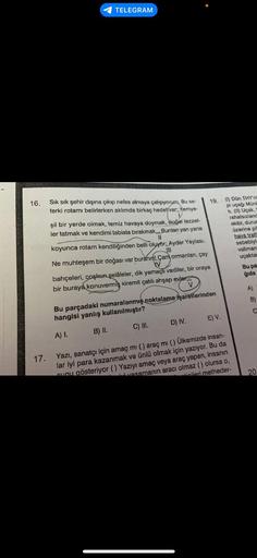 16.
17.
TELEGRAM
Sık sık şehir dışına çıkıp nefes almaya çalışıyorum. Bu se-
ferki rotamı belirlerken aklımda birkaç hedef var. Yemye-
şil bir yerde olmak, temiz havaya doymak, doğal lezzet-
ler tatmak ve kendimi tabiata bırakmak... Bunları yan yana
11
koy