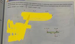 torkun
ayla
Ağırlığı önemsiz, her bir bölme uzunluğu d olan aşağıdaki çubuklar, O noktasından geçen sürtünmesiz eksen etrafında sebestçe
dönebilmektedir. Buna göre, bu çubuklara etki eden kuvvetlerin bileşke torkunun büyüklüğünü bulup, tork vektörünün yönünü
√3
; Sin53" = Cos37" = 0,8)
belirtiniz. (Sin30"=0,5, Cos30.
2
F₁=F
F₁ = F
c) F₁ = F
F₂ = 2F
30°
F₂= F