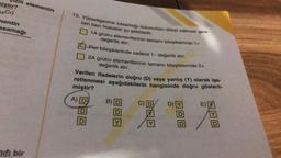 miştir?
24 Cr)
ill elementin
mentin
asamağı
nifi bir
10. Yükseltgenme basamağı bulunurken dikkat edilmesi gere-
ken bazı hususlar şu şekildedir.
1A grubu elementlerinin tamamı bileşiklerinde 1+
değerlik alır.
Fler bileşiklerinde sadece 1- değerlik alır.
2A grubu elementlerinin tamamı bileşiklerinde 2+
değerlik alır.
Verilen ifadelerin doğru (D) veya yanlış (Y) olarak işa-
retlenmesi aşağıdakilerin hangisinde doğru gösteril-
miştir?
A) D
D D)
71714
D
D
D
E)