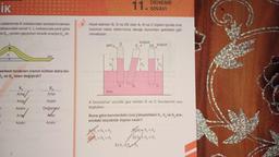 İk
sisteminde K noktasından serbest bırakılan
oktasındaki sürati V, L noktasında yere göre
si E. yerden geçerken kinetik enerjisi E, dir.
********
2
hi
E
=
**************
serbest bırakılan cismin kütlesi daha bü-
E ve E, nasıl değişirdi?
)
E₁
Artar
Artar
Azalır
yer
Arta
Azalır
Ex
Artar
Azalır
Değişmez
Anar
Azalır
6.
Kesit alanları S, S ve 2S olan A, B ve C tüpleri içinde civa
bulunan kaba daldırılınca denge durumları şekildeki gibi
olmaktadır.
gaz
ha
X
civa
11. DENEME
SINAVI
S
A₁ = n₂> h₂
C₂=h₂>h,
B
S
boşluk
h₂
25 boşluk
A borusunun ucunda gaz varken B ve C borularının ucu
boşluktur.
E) h, h h
Buna göre borulardaki civa yükseklikleri h,, h, ve h, ara-
sındaki büyüklük ilişkisi nedir?
X
1²h₁ =h₂
D) h> h₂>h,