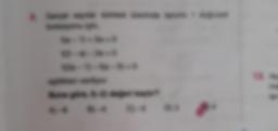 9. Gerçel sayılar kümesi üzerinde tanımlı f doğrusal
fonksiyonu için,
FC
* d
f(a − 1) + 2a = 0
1
f(3-a) - 2a=0
f(2a-1)-f(a-5) = 0
KUReşitlikleri veriliyor.
ND
Buna göre, f(-2) değeri kaçtır?
A) -6
B) -4
C) -3
D) 3
E) 4
UNI
12. Aş
me
ler