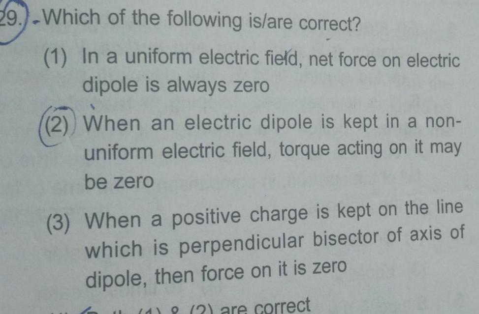 [ANSWERED] 29 Which of the following is are correct 1 In a uniform Kunduz