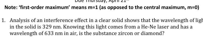 day Note first order maximum means m 1 as opposed to the