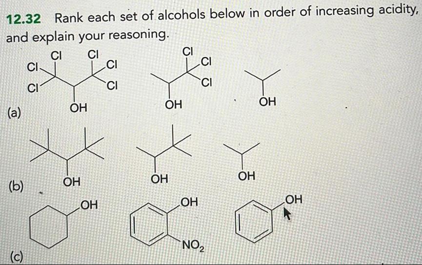 ANSWERED 12 32 Rank Each Set Of Alcohols Below In Order Of Increasing ANSWERED 12 32 Rank Each Set Of Alcohols Below In Order Of Increasing