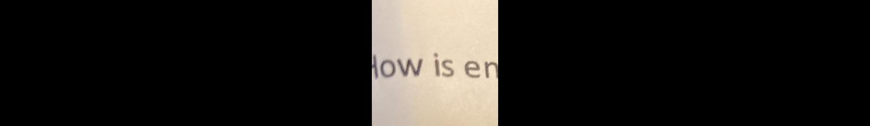 How is en