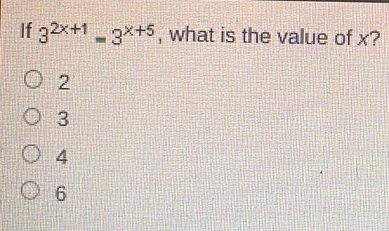 If 32x 13x 5 what is the value of x 2 O4 6