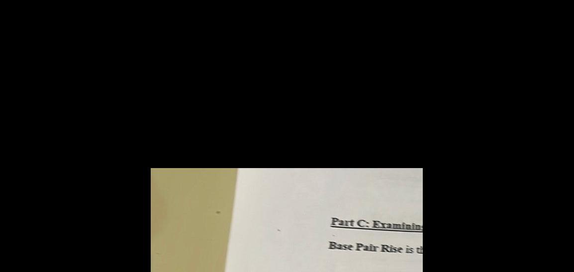 Part C Examining Base Pair Rise is th