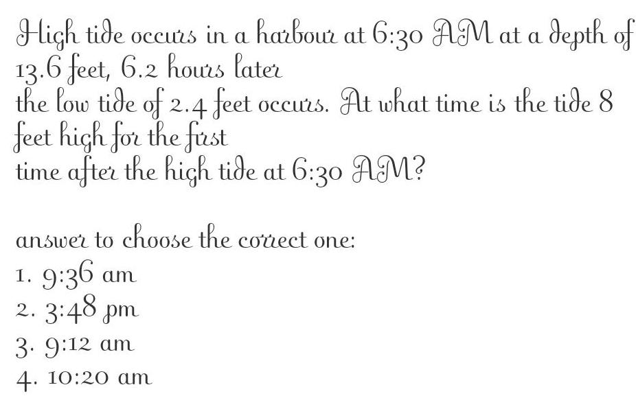 answered-high-tide-occurs-in-a-harbour-at-6-30-am-at-a-math