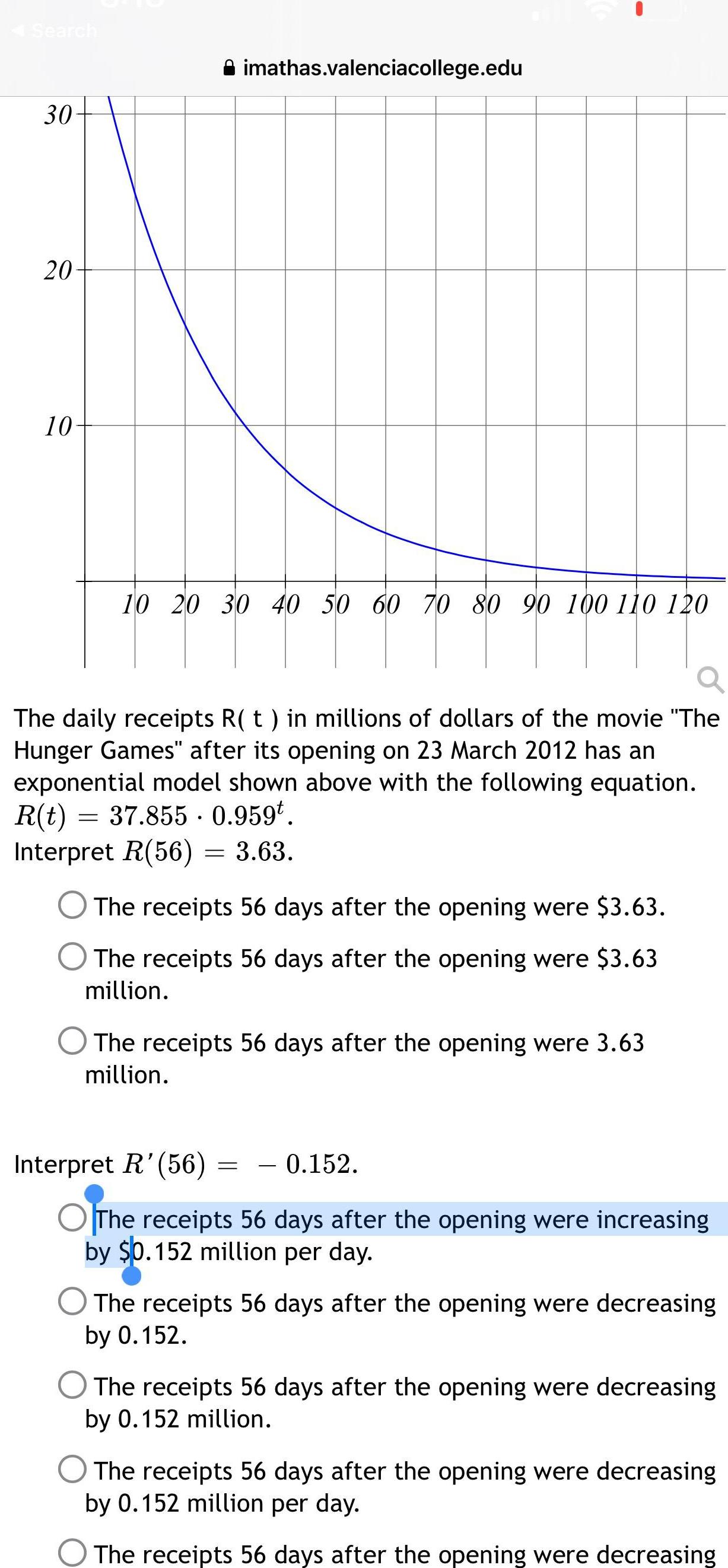 [ANSWERED] 4 Search 30 20 10 imathas valenciacollege edu Math