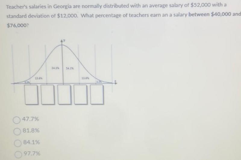 [ANSWERED] Teacher s salaries in are normally distributed with