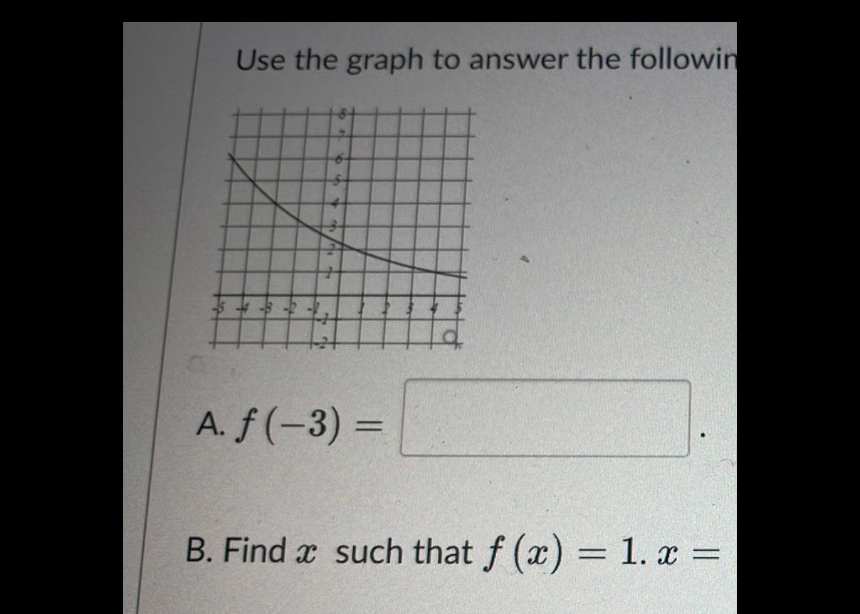 [ANSWERED] Use the graph to answer the followin 5 2 A f 3 B Fin