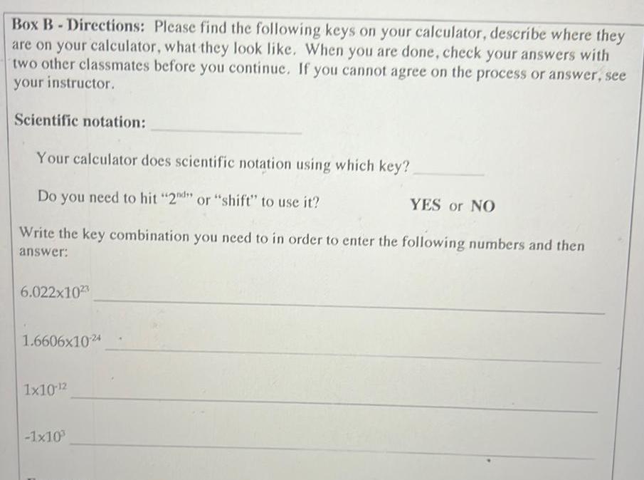 [ANSWERED] Box B Directions Please find the following keys on your Kunduz